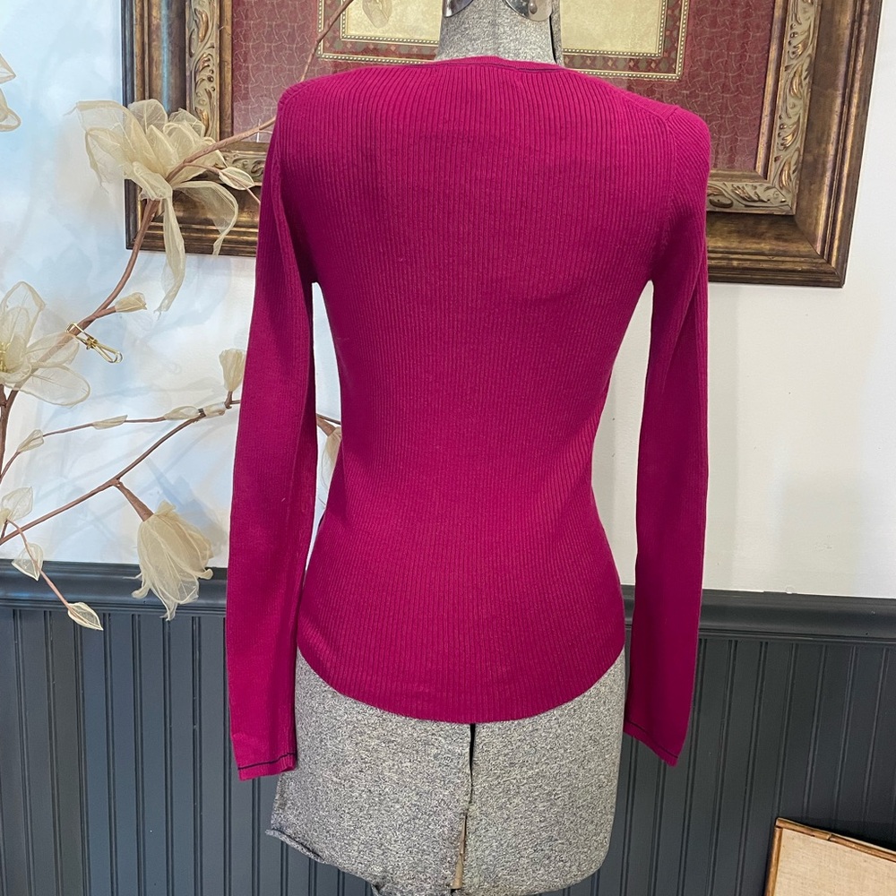 Ines De La Fressange Paris X Uniqlo Cotton Ribbed Knit Cardigan - Sz S 🧡🎀 - Picture 6 of 10